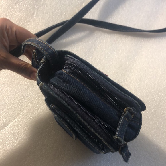Vtg mini Demin cross body bag / purse . - Picture 14 of 17